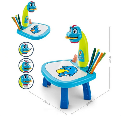 LED Projector Art Painting Table for Kids